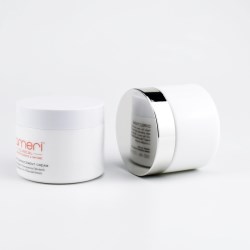 JG-AQ120, 120ml opal white glass cosmetic jars for sugar polish